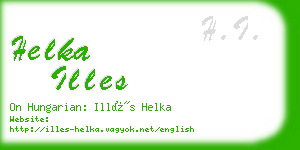 helka illes business card
